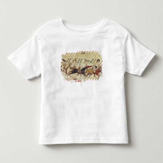 英国及びフランスのな兵士は並んでころびます トドラーTシャツ (正面)