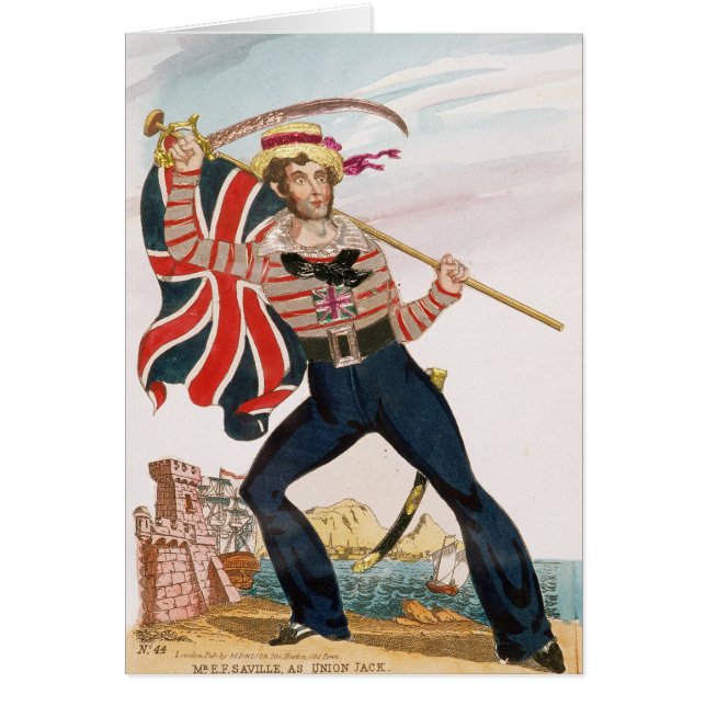 「英国国旗としてE.F. Saville氏 (正面)