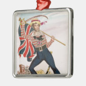 「英国国旗としてE.F. Saville氏 メタルオーナメント (左)