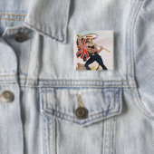 「英国国旗としてE.F. Saville氏 缶バッジ (インサイチュ)