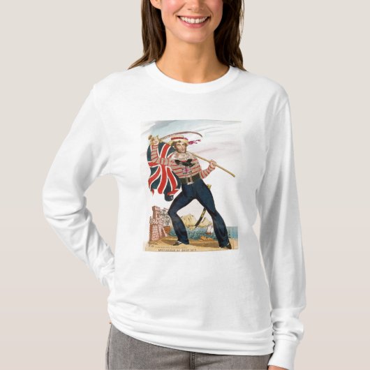 「英国国旗としてE.F. Saville氏 Tシャツ (正面)