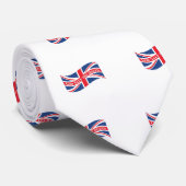 英国国旗との女王陛下万歳 ネクタイ (ロール)