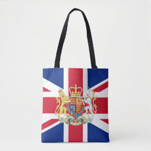 英国国旗と王室の紋章 トートバッグ