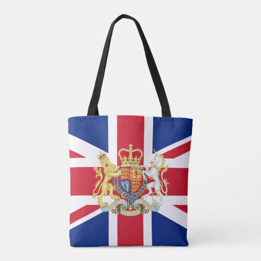 英国国旗と王室の紋章  トートバッグ (裏面)