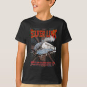 英国国旗とLNERクラスA4 2509シルバーリンク蒸気機関車 Tシャツ (正面)