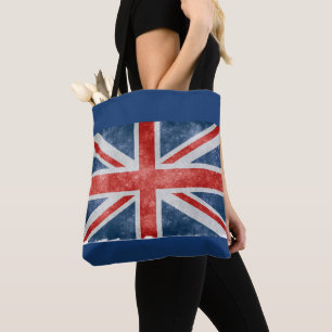 英国国旗のずたずたに裂かれたトート トートバッグ