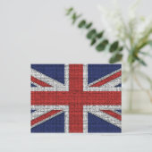 英国国旗のぼろぼろ ポストカード (スタンド正面)