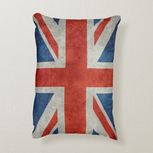 英国国旗のイギリスのイギリスの旗のレトロのアクセントの枕 アクセントクッション (裏面(縦))