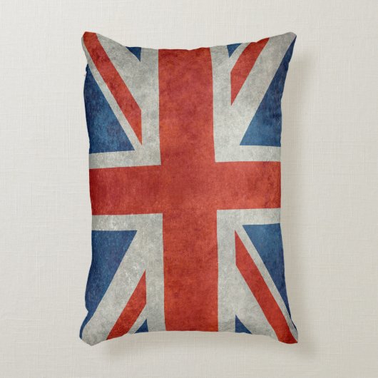 英国国旗のイギリスのイギリスの旗のレトロのアクセントの枕 アクセントクッション (正面(垂直))