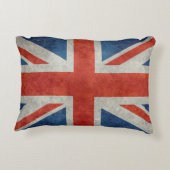 英国国旗のイギリスのイギリスの旗のレトロのアクセントの枕 アクセントクッション (裏面)