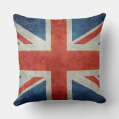 英国国旗のイギリスのイギリスの旗のレトロのスタイルのクッション クッション (裏面)