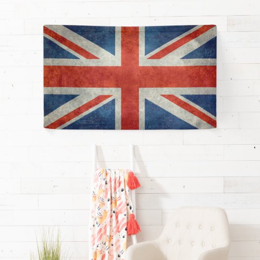 英国国旗のイギリスのイギリスの旗のレトロのスタイルの旗 横断幕 (インサイチュ)