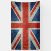 英国国旗のイギリスのイギリスの旗のレトロのスタイルの旗 横断幕 (縦)