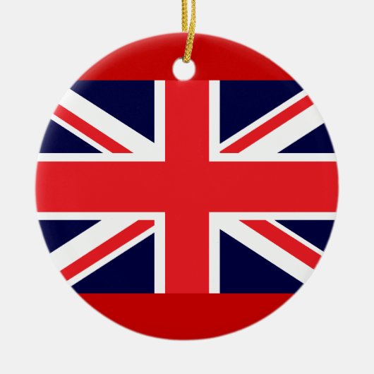 英国国旗のイギリスのオーナメント セラミックオーナメント (正面)