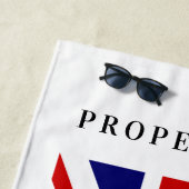 英国国旗のイギリスの旗のカスタムなビーチタオル ビーチタオル (インサイチュ)