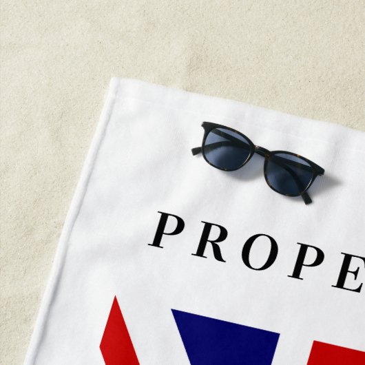 英国国旗のイギリスの旗のカスタムなビーチタオル ビーチタオル (インサイチュ)