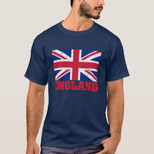 英国国旗のイギリスの旗のTシャツ Tシャツ (正面)