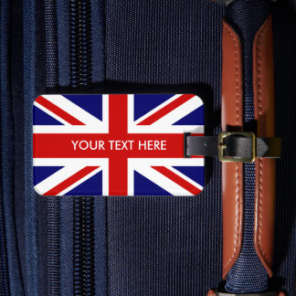 英国国旗のイギリスの旗カスタムな旅行荷物は付きます ラゲッジタグ