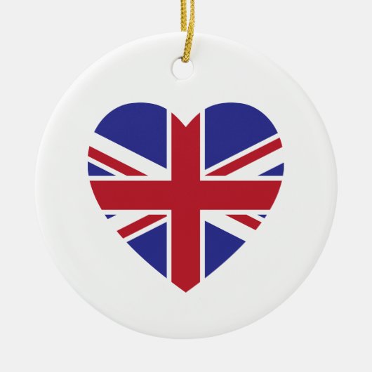 英国国旗のオーナメント セラミックオーナメント (正面)