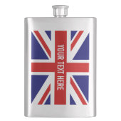 英国国旗のカスタムなイギリスの旗の鋼鉄飲み物のフラスコ フラスク (正面)