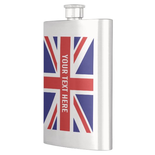 英国国旗のカスタムなイギリスの旗の鋼鉄飲み物のフラスコ フラスク (左)