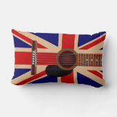 英国国旗のギター ランバークッション (裏面)
