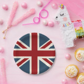 英国国旗のクラシックな旗 ペーパープレート (パーティー)