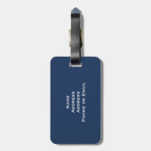 英国国旗のクラシックな旗 ラゲッジタグ (裏面縦)