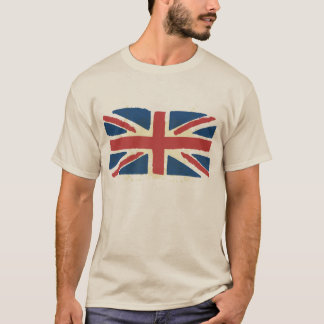 英国国旗のグランジなイギリスの旗 Tシャツ