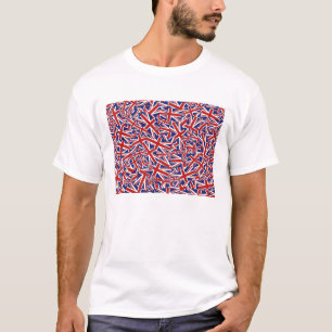 英国国旗のコラージュ Tシャツ