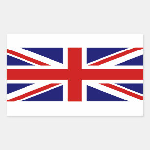 英国国旗のステッカー ユニオンジャックデザイン 長方形シール