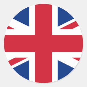英国国旗のステッカー ラウンドシール