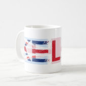 英国国旗のデザイン、ケリー コーヒーマグカップ (正面左)