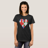 英国国旗のハート Tシャツ (正面フル)