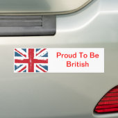 英国国旗のバンパーステッカー バンパーステッカー (車上)