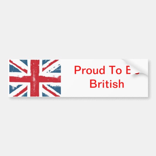 英国国旗のバンパーステッカー バンパーステッカー (正面)