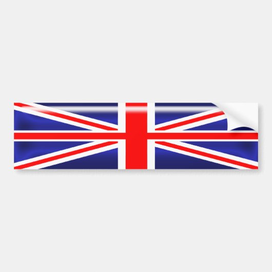 英国国旗のバンパーステッカー バンパーステッカー (正面)
