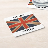 英国国旗のパトリオットコースター スクエアペーパーコースター (アングル)