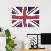 英国国旗のプリント ポスター (ホームオフィス)