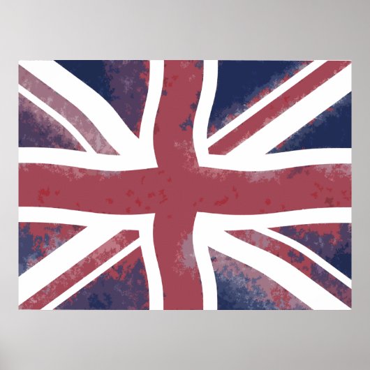英国国旗のプリント ポスター (正面)