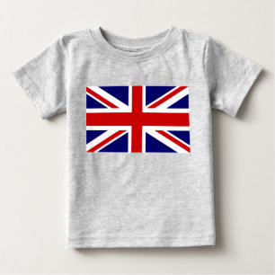 英国国旗のベビー服  ユニオンジャックデザイン ベビーTシャツ