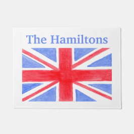 英国国旗のペルソナライズ ドアマット
