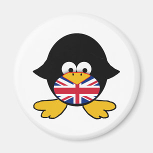 英国国旗のペンギン マグネット