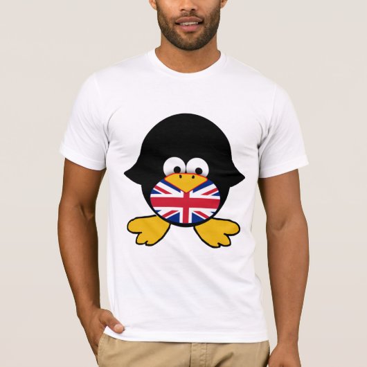 英国国旗のペンギン Tシャツ (正面)