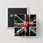 英国国旗のボタンかバッジ 缶バッジ (正面&裏面)