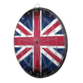 英国国旗のユニオンジャック愛国的デザイン ダーツボード (正面右)