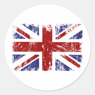 英国国旗のユニオン・ジャック・パンクグランジ ラウンドシール