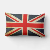 英国国旗のヴィンテージのグランジなスタイルの装飾用クッション ランバークッション (裏面)