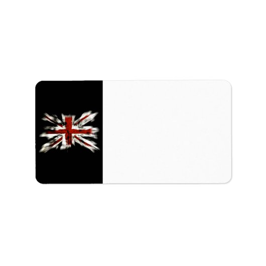 英国国旗の住所 シール (正面)