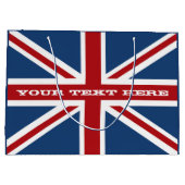 英国国旗の旗のお祝い ラージペーパーバッグ (裏面)